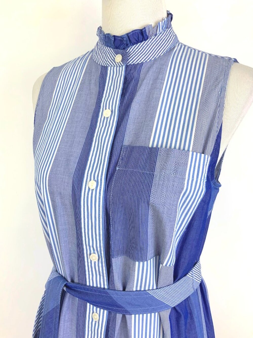 Derek Lam 10 Crossby Nerioa Dip Dye Hourglass Ombré Shirt Dress Sz 6 - Picture 7 of 16